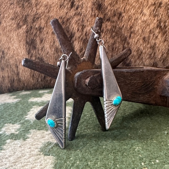 Jewelry - Silver and Turquoise Earrings